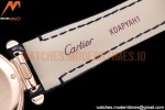 Cartier - Pasha Ladies Blue RG/LE White/Num AF Qtz