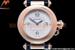 Cartier - Pasha Ladies Blue RG/LE White/Num AF Qtz