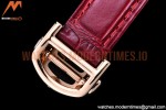 Cartier - Pasha Ladies Red RG/LE White/Num AF Qtz