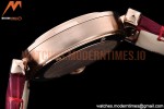 Cartier - Pasha Ladies Red RG/LE White/Num AF Qtz
