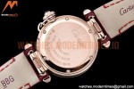 Cartier - Pasha Ladies Red RG/LE White/Num AF Qtz