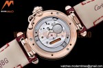 Cartier - Pasha Ladies Red RG/LE White/Num AF Qtz