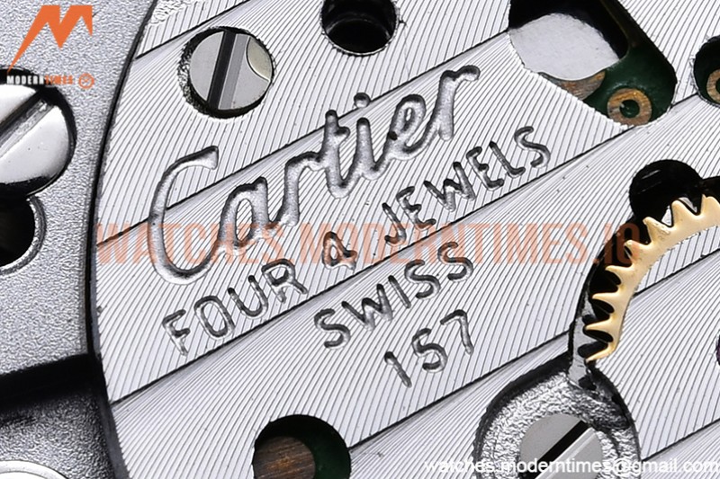 Cartier - Pasha Ladies Red RG/LE White/Num AF Qtz