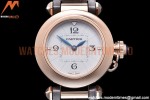 Cartier - Pasha Ladies Grey RG/LE White/Num AF Qtz