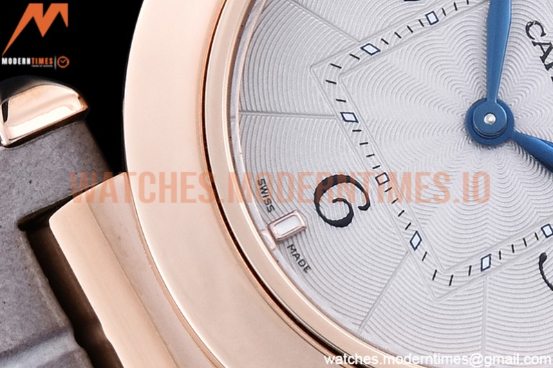 Cartier - Pasha Ladies Grey RG/LE White/Num AF Qtz