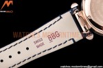 Cartier - Pasha Ladies Dia Blue RG/LE White/Num AF Qtz