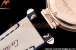 Cartier - Pasha Ladies Dia Blue RG/LE White/Num AF Qtz