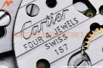 Cartier - Pasha Ladies Dia Blue RG/LE White/Num AF Qtz