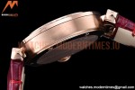 Cartier - Pasha Ladies Dia Red RG/LE White/Num AF Qtz