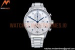 IWC - Portuguese Chrono Ed SS/SS Wht/Blue Num ZF A7750