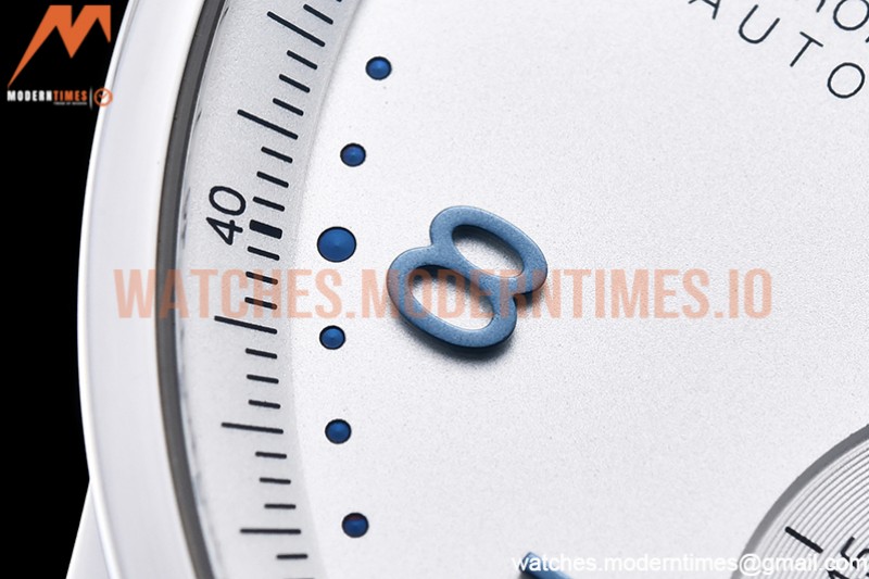 IWC - Portuguese Chrono Ed SS/SS Wht/Blue Num ZF A7750