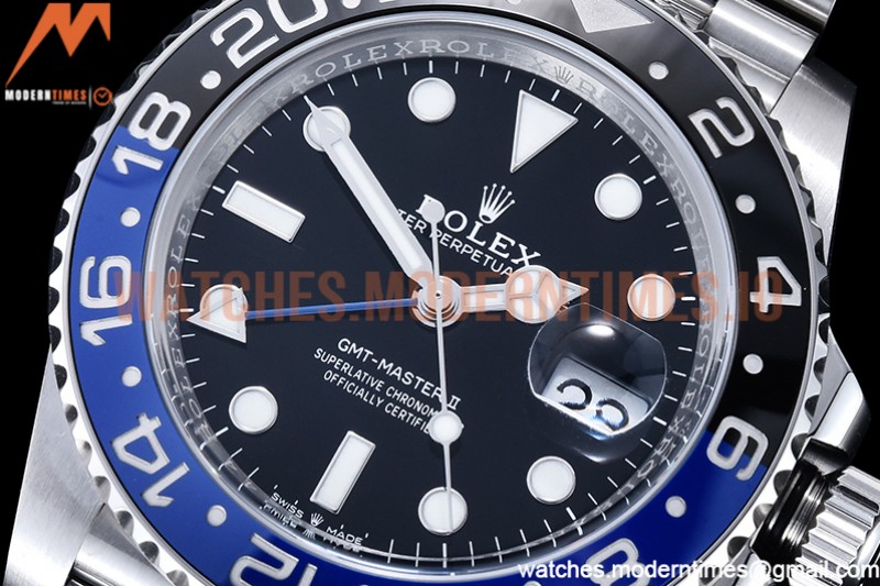 Rolex - GMT II 126710 Jub 904L SS/SS Blk C+F VR3285 CHS