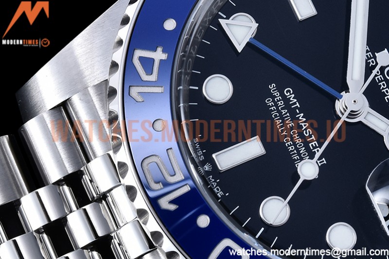 Rolex - GMT II 126710 Jub 904L SS/SS Blk C+F VR3285 CHS