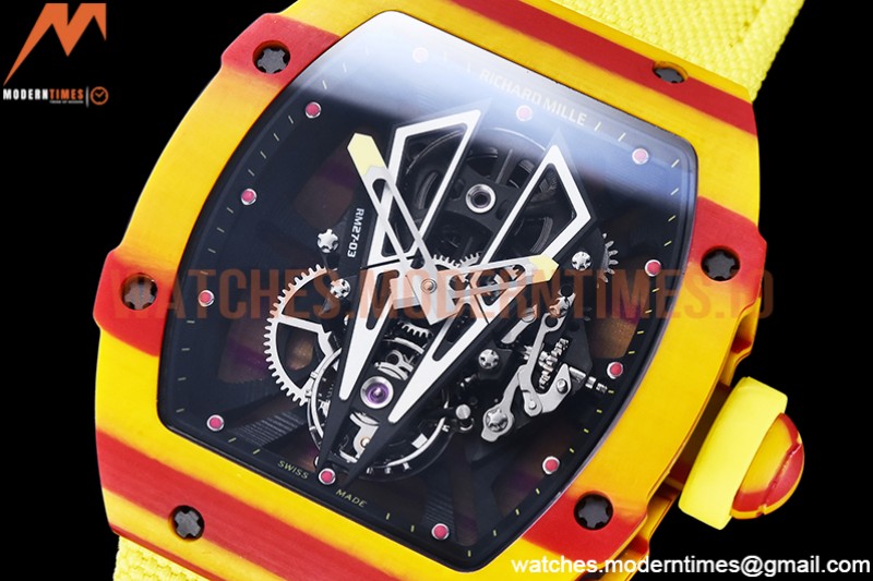 Richard Mille - Rafael Nadal RM27-03 Tourb Yelw NTPT/NY Ske BBR Tourbillon