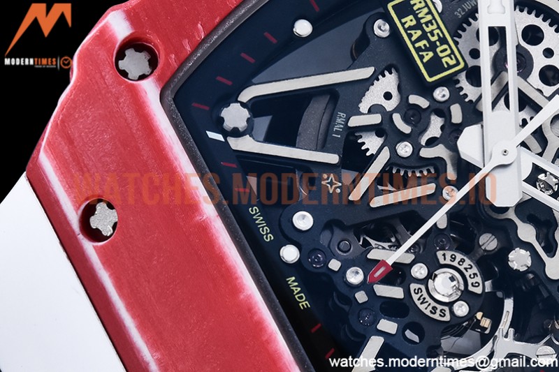 Richard Mille - RM035-02 Rafael Nadal White RNTPT/RU Skele T+F RMUL2