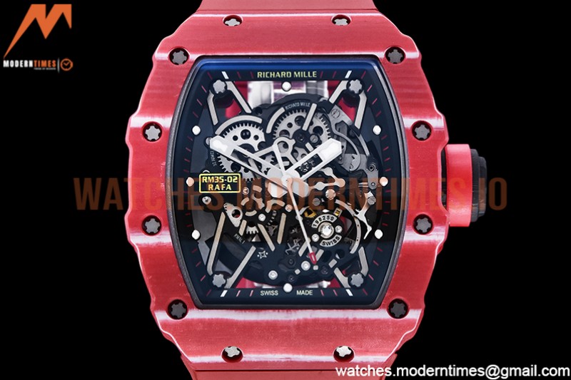 Richard Mille - RM035-02 Rafael Nadal Red RNTPT/RU Skele T+F RMUL2