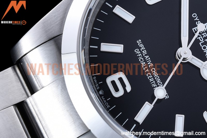 Rolex - Explorer 1 124270 36mm 904L SS/SS Blk GMF V2 VR3230