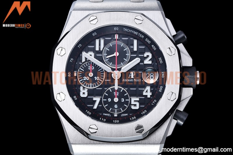 Audemars Piguet - AP ROO Chronograph SS/LE Blk/Num JJF A3126 Mod