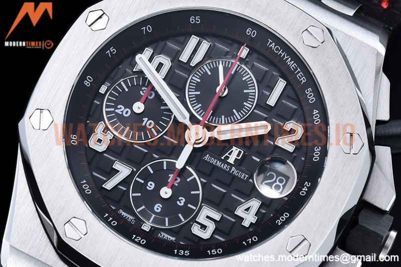 Audemars Piguet - AP ROO Chronograph SS/LE Blk/Num JJF A3126 Mod