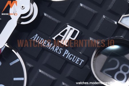Audemars Piguet - AP ROO Chronograph SS/LE Blk/Num JJF A3126 Mod