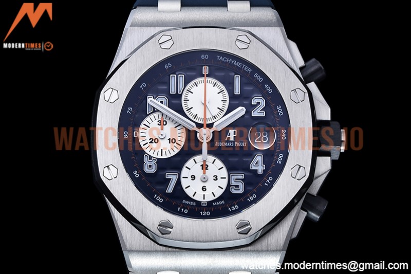 Audemars Piguet - AP ROO Chronograph SS/RU Blue/Num JJF A3126 Mod