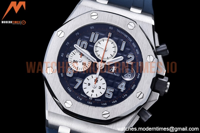 Audemars Piguet - AP ROO Chronograph SS/RU Blue/Num JJF A3126 Mod