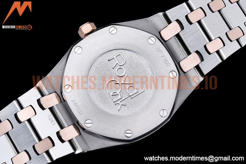 Audemars Piguet - Royal Oak Ladies 67650SR 33mm RG/SS White JJF Qtz
