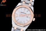 Audemars Piguet - Royal Oak Ladies 67650SR 33mm RG/SS White JJF Qtz