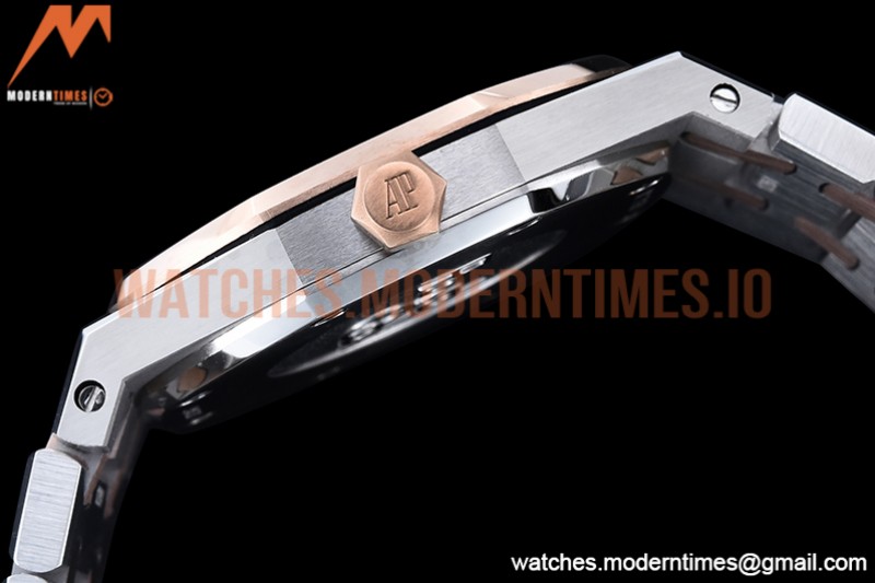 Audemars Piguet - Royal Oak Ladies 67650SR 33mm RG/SS Black JJF Qtz