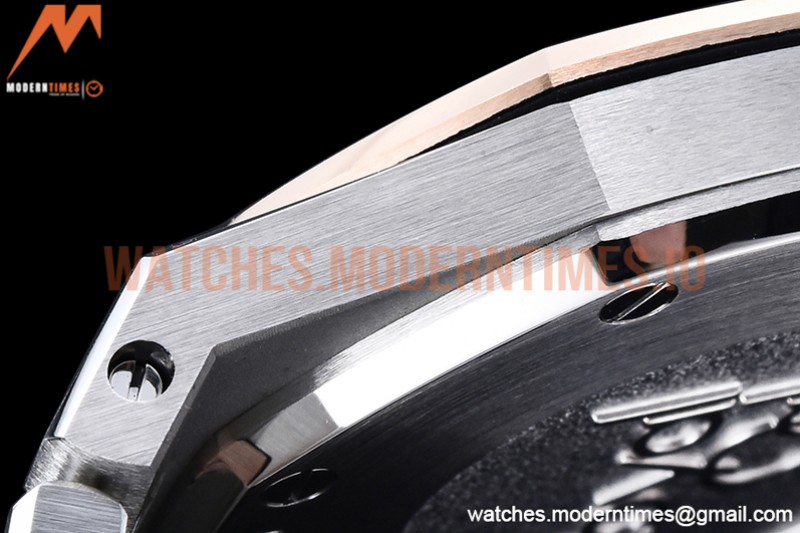 Audemars Piguet - Royal Oak Ladies 67650SR 33mm RG/SS Black JJF Qtz