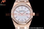Audemars Piguet - Royal Oak Ladies 67651OR 33mm Dia RG/RG White JJF Qtz