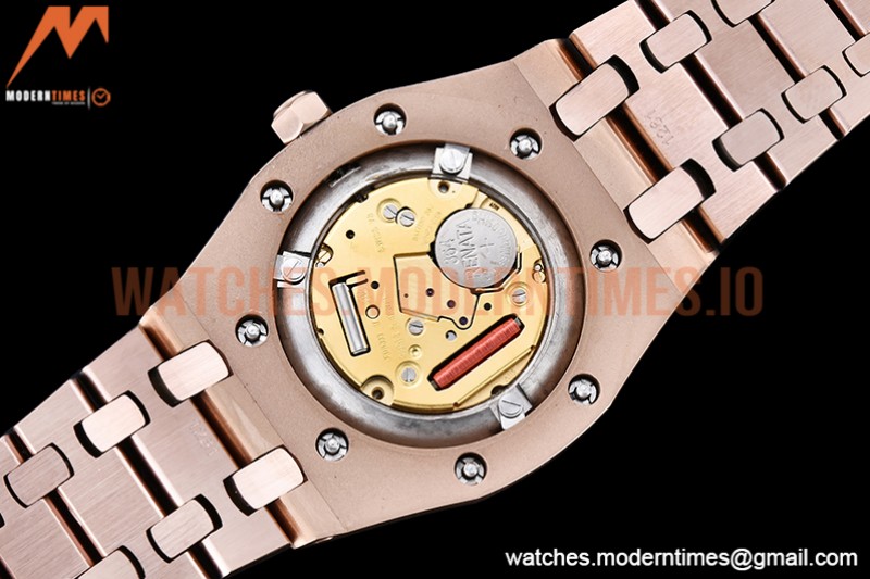 Audemars Piguet - Royal Oak Ladies 67651OR 33mm Dia RG/RG White JJF Qtz