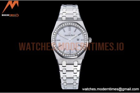 Audemars Piguet - Royal Oak Ladies 67651ST 33mm Dia SS/SS White JJF Qtz
