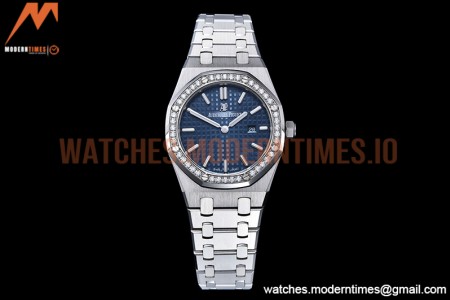 Audemars Piguet - Royal Oak Ladies 67651ST 33mm Dia SS/SS Blue JJF Qtz