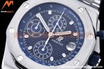 Audemars Piguet - AP ROO Chronograph SS/SS Blue/Dot JJF A3126 Mod