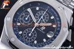 Audemars Piguet - AP ROO Chronograph SS/SS Blue/Dot JJF A3126 Mod