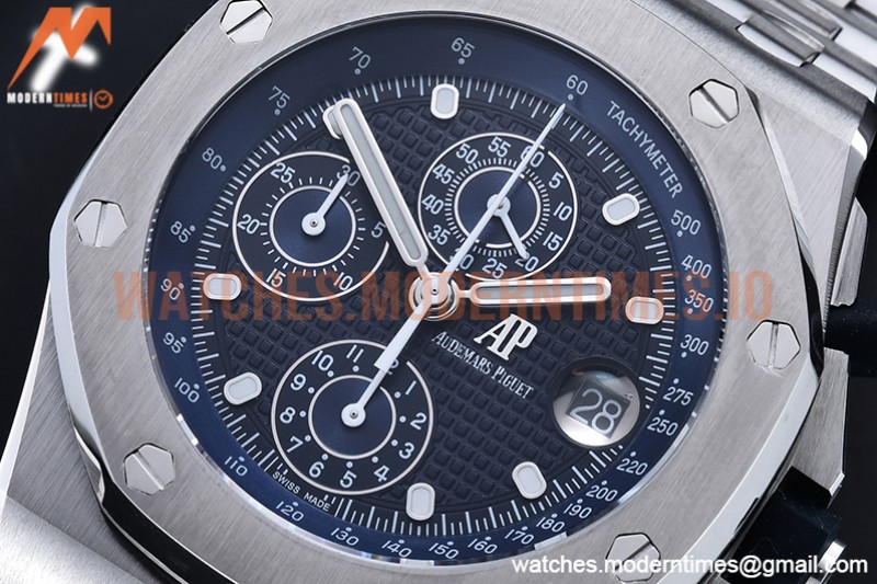 Audemars Piguet - AP ROO Chronograph SS/SS Blue/Dot JJF A3126 Mod