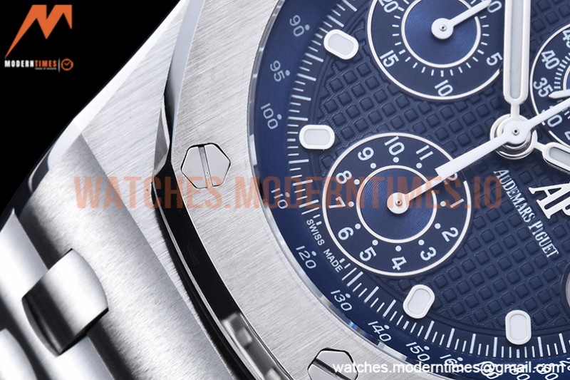 Audemars Piguet - AP ROO Chronograph SS/SS Blue/Dot JJF A3126 Mod