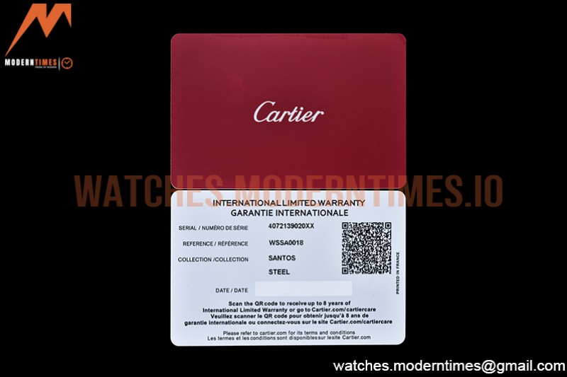 Cartier - Santos De Cartier 2018 Mens XL SS/SS Green BVF MY9015