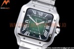 Cartier - Santos De Cartier 2018 Mens XL SS/SS Green BVF MY9015