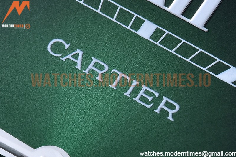 Cartier - Santos De Cartier 2018 Mens XL SS/SS Green BVF MY9015