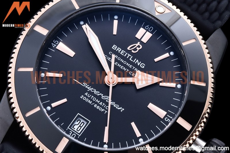Breitling - Superocean Heritage II 42mm DLC/RG/RU Black GF A2824
