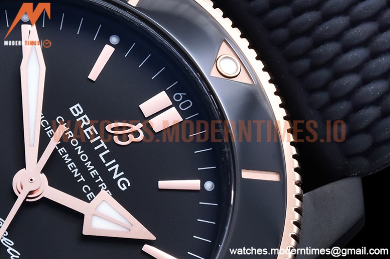 Breitling - Superocean Heritage II 42mm DLC/RG/RU Black GF A2824
