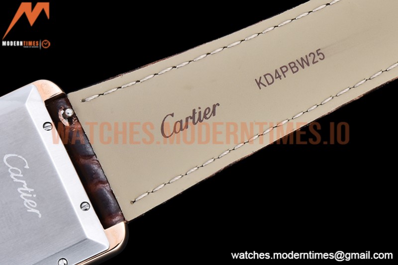 Cartier - Tank Solo Brn-C RG/LE White TWF Miyota 9015