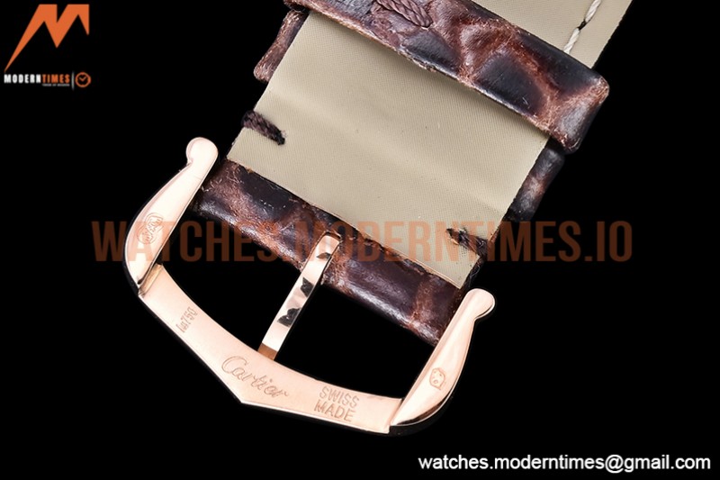 Cartier - Tank Solo Brn-C RG/LE White TWF Miyota 9015
