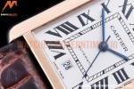 Cartier - Tank Solo Brn-C RG/LE White TWF Miyota 9015