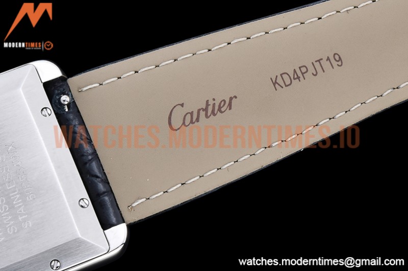 Cartier - Tank Solo Blk-C SS/LE White TWF Miyota 9015