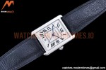 Cartier - Tank Solo Blk SS/LE White TWF Miyota 9015