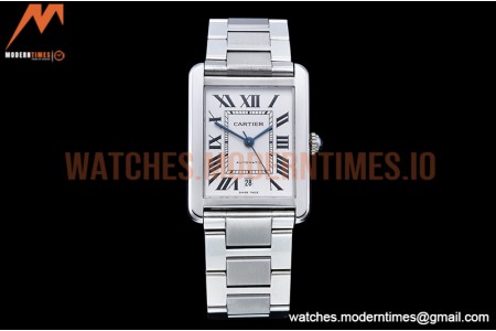 Cartier - Tank Solo SS/SS White TWF Miyota 9015