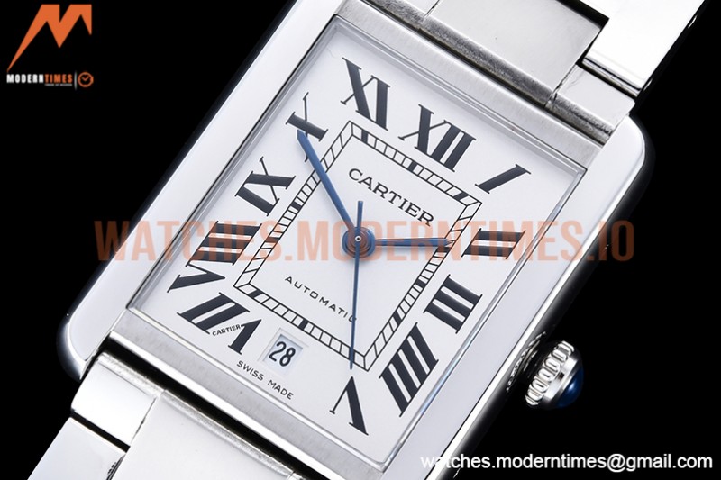 Cartier - Tank Solo SS/SS White TWF Miyota 9015